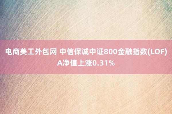 电商美工外包网 中信保诚中证800金融指数(LOF)A净值上涨0.31%